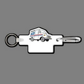 4mm Clip & Key Ring W/ Colorized Mail Truck Key Tag